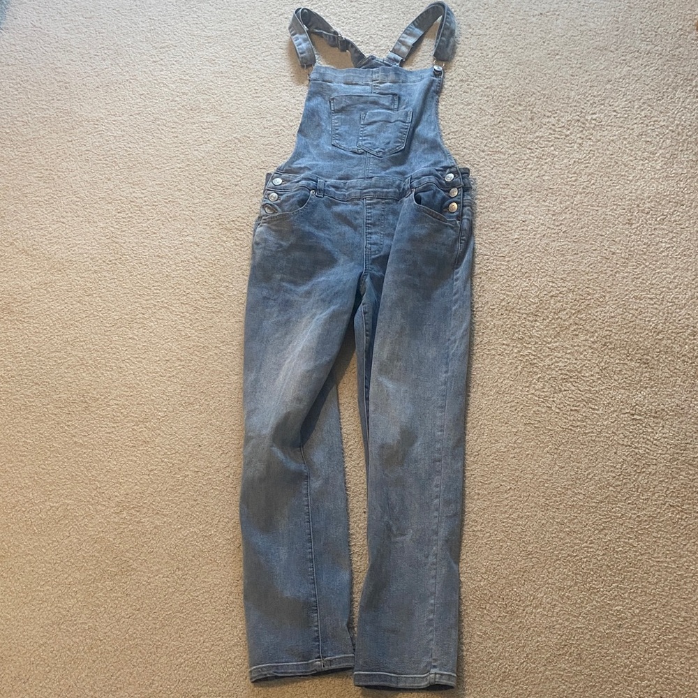Denim Overalls with Pockets - Picture 10 of 11